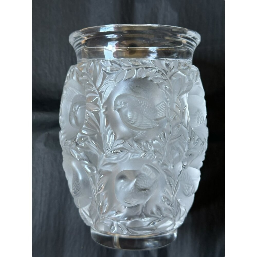 Lalique Bagatelle Art Deco Vase With Dust Bag